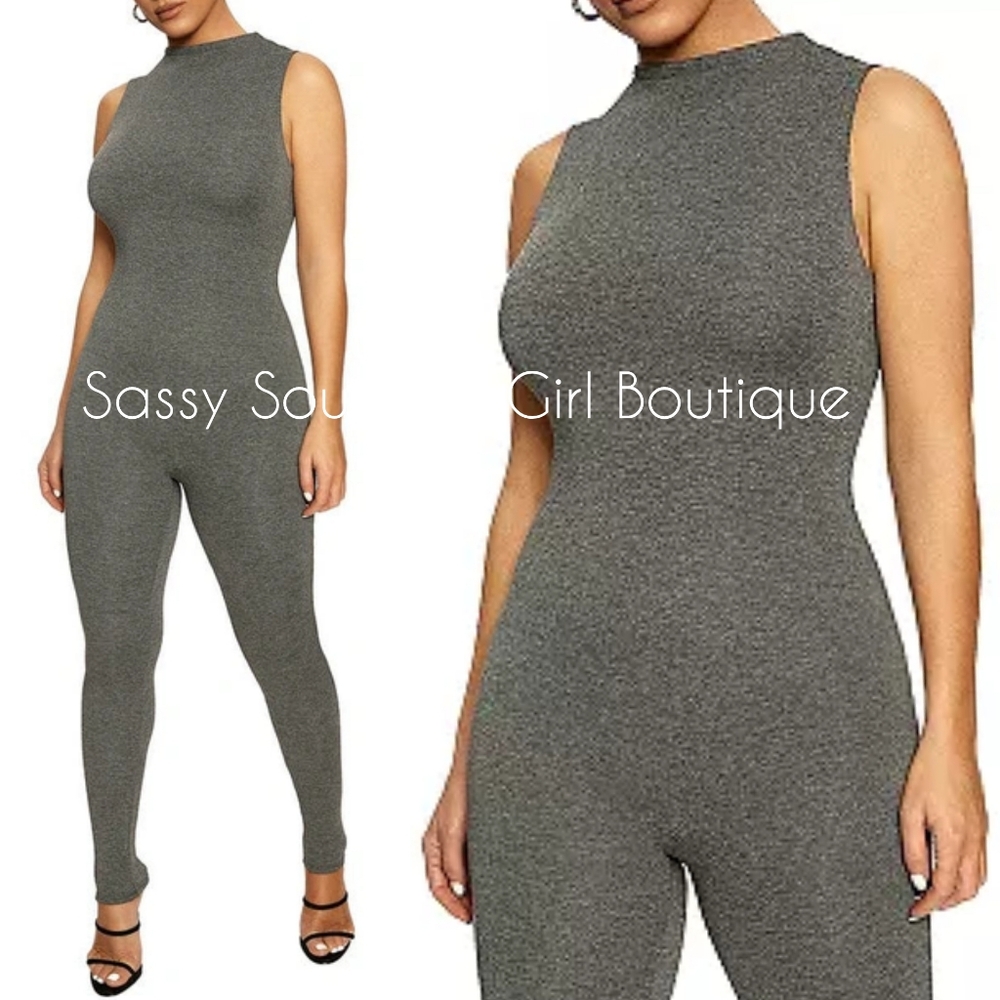 ⭐🆕 naked wardrobe dark grey jumpsuit